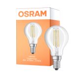Osram Parathom Classic LED E14 Kugle Filament Klar 4W 470lm - 827/840 Ekstra Varm Hvid / Kold Hvid | Relax og Active - Erstatter 40W