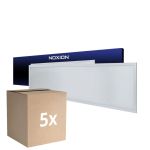 Fordelspakke 5x Noxion LED Panel Delta Value V5 28W 3920lm - 830-840 CCT | 120x30cm - UGR<22 - Backlit