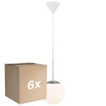 Fordelspakke 6x Nordlux Café Pendel Lampe Glas Hvid | Egnet til E27