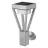Ledvance LED Vægbelysning Udendørs Endura Stil Rustfrit Stål 6W 550lm - 830 Varm Hvid | IP44 - Bevægelses- og Lyssensor
