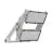 Ledvance LED Projektør Max Aluminium Grå 900W 156900lm 65x120D - 730 Varm Hvid | IP66 - Asymmetrisk