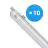 Fordelspakke 10x Philips LED Vandtæt Lysrender CoreLine WT120C G2 42.9W 6000lm - 840 Kold Hvid | 150cm 