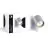 D'Lite Vægbelysning Prisma Metal Sølv | IP20 - Egnet til 1x GU10
