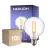 Fordelspakke 10x Noxion Lucent Filament LED E27 Globe Klar 7W 806lm - 827 Ekstra Varm Hvid | Dæmpbar - Erstatter 60W