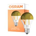 Osram Classic LED E27 Pære Filament Mirror Guld 4W 400lm - 827 Ekstra Varm Hvid | Erstatter 35W